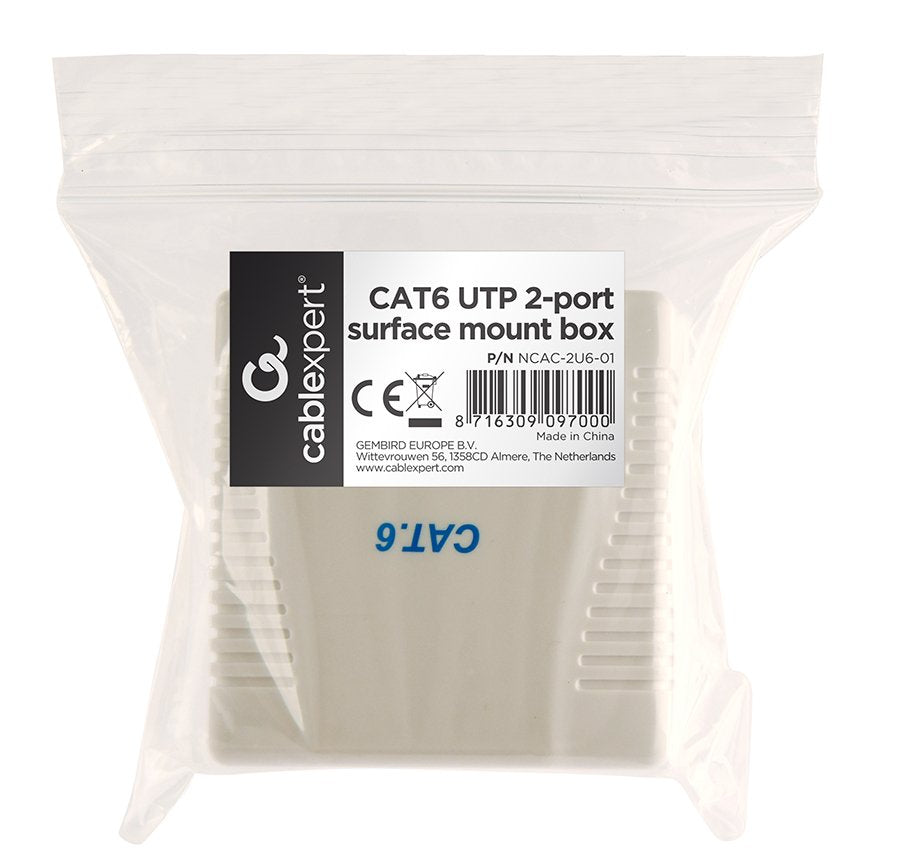 EAN 8716309097000 - Gembird NCAC-2U6-01 divisor de red Blanco imagen 3
