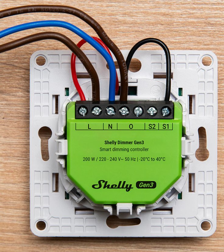 Shelly · Unterputz · \"Dimmer Gen3\" · Relais · Led Lichtcontroller · Messfunktion