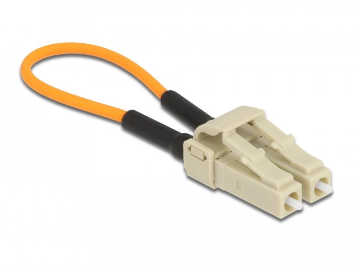 Delock Lwl Loopback Adapter Lc   Om2 Multimode Beige
