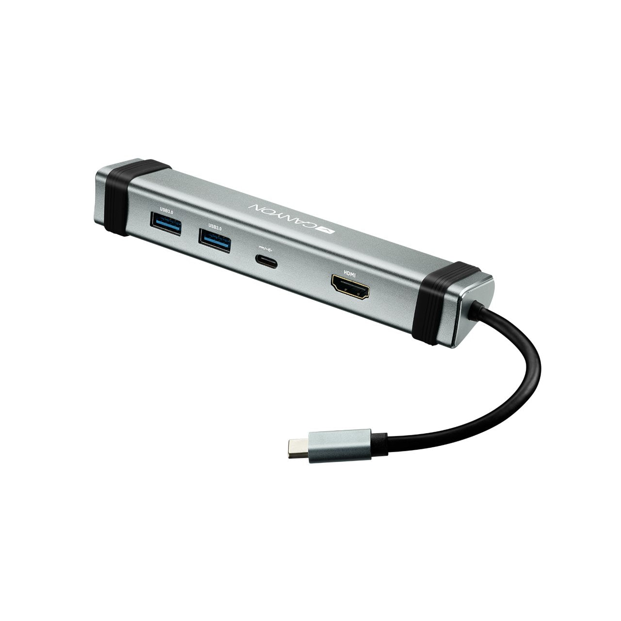 Hub 4 Puertos Usb-C Gris Canyon