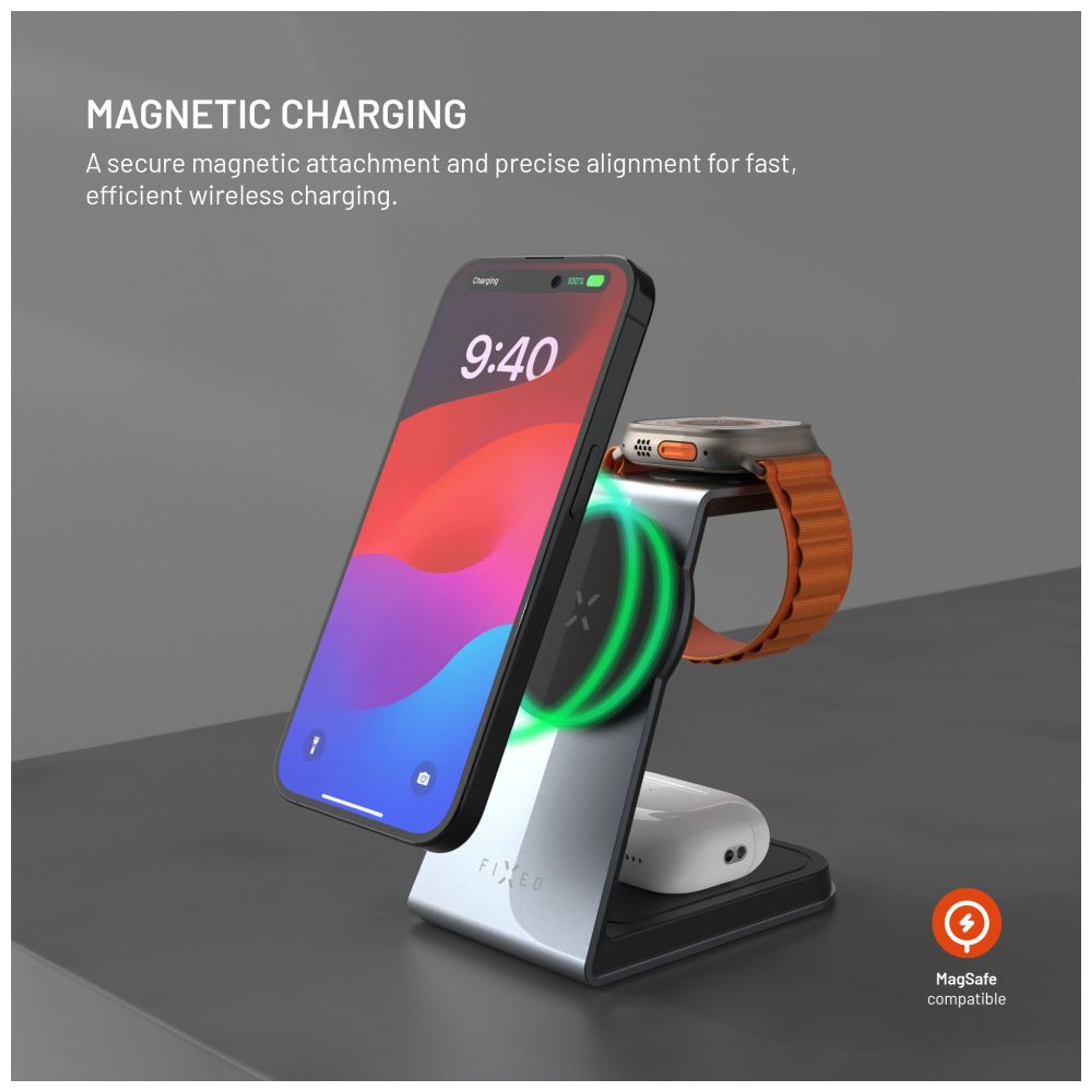 EAN 8591680154234 - FIXED FIXMPOS-AL-GR cargador de dispositivo móvil Smartphone, Reloj inteligente, Auriculares Gris USB Car imagen 3