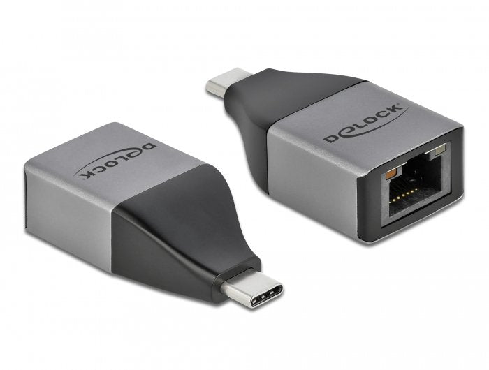Delock 64118 Adaptador Usb Tipo C, Ethernet 1000 Mbit/S, Gris