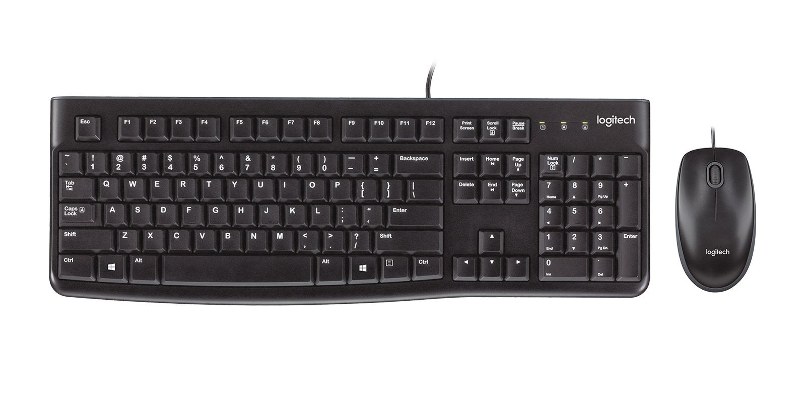 Teclado Nórdico Logitech Desktop Mk120 Ratón Incluido Usb Qwerty Negro