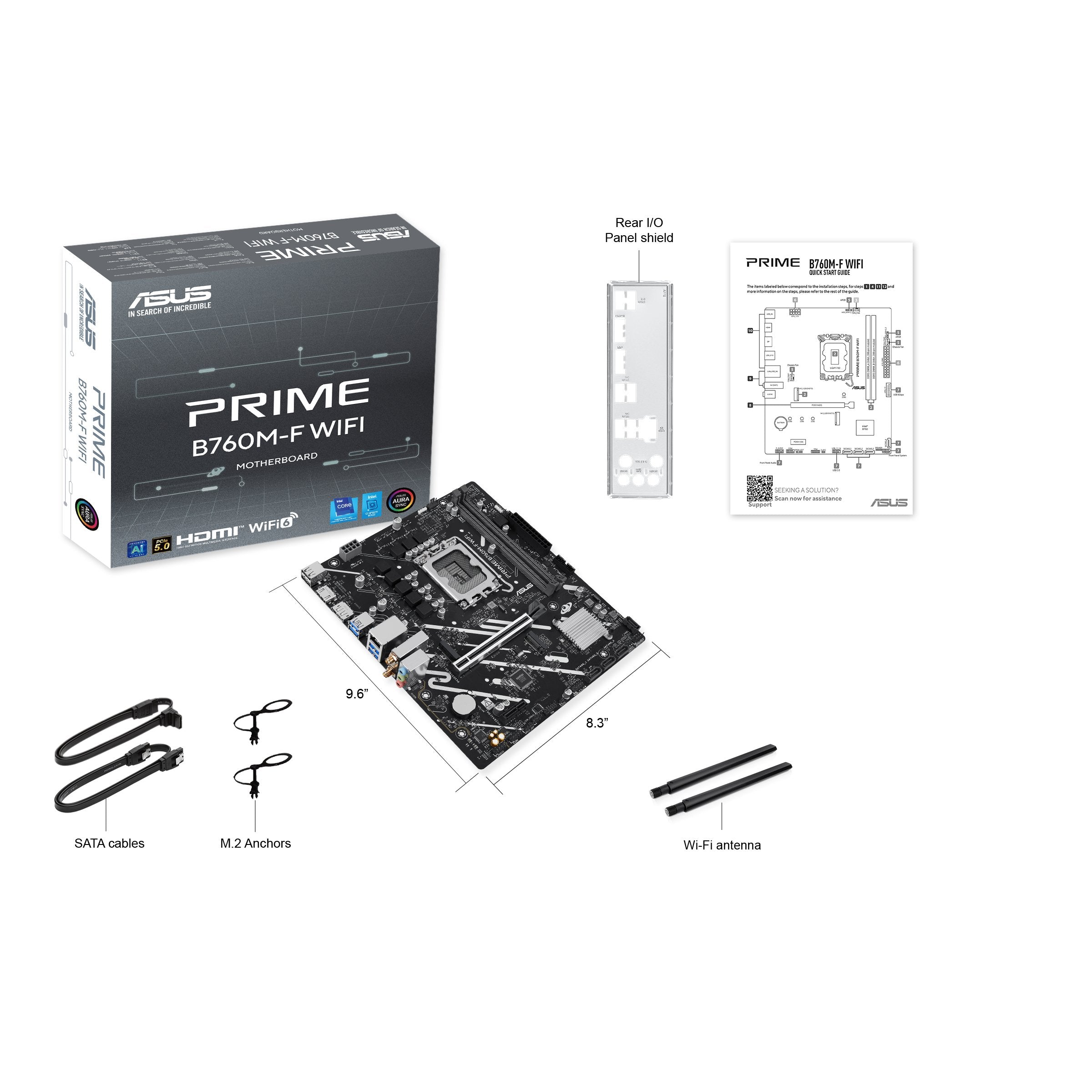 EAN 4711636182232 - ASUS PRIME B760M-F WIFI Intel B760 LGA 1700 micro ATX imagen 8