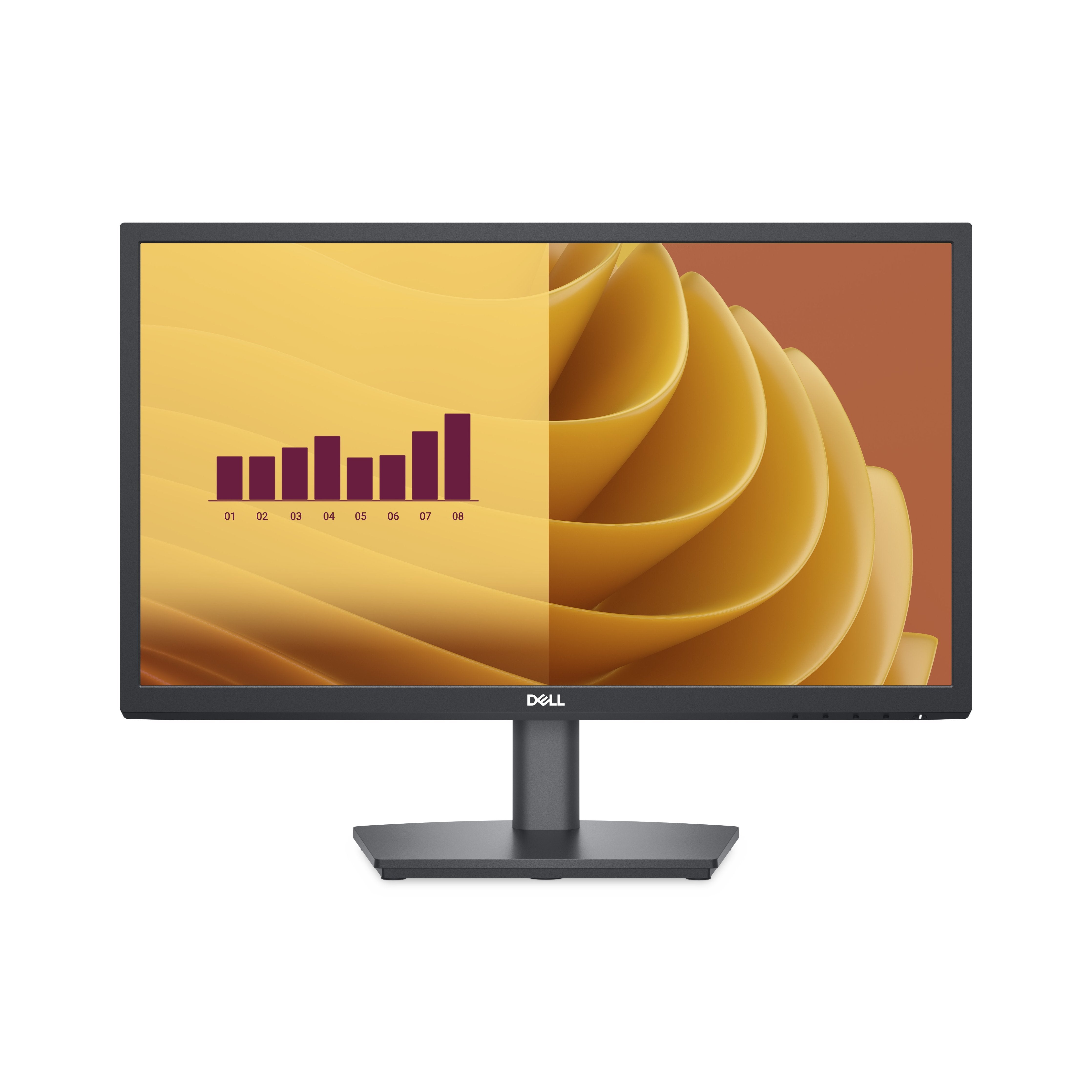 Monitor  Dell  E-Series E2225hs  22" Regulable Dp Vga Hdmi Regulacion 3 Años Negro.