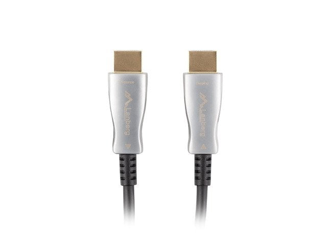 EAN 5901969429862 - Lanberg CA-HDMI-20FB-1000-BK cable HDMI 100 m HDMI tipo A (Estándar) Negro, Plata imagen 1