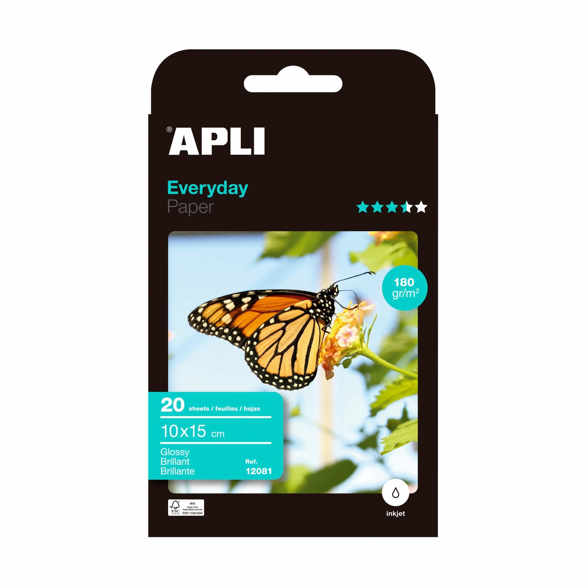 EAN 8410782120810 - APLI 12081 papel fotográfico Blanco imagen 1