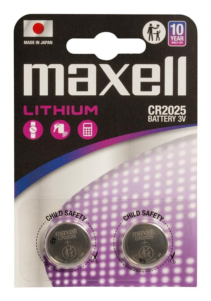 Maxell Pila Boton Litio Cr2025 3v Blister*5 (Nueva Presentacion)