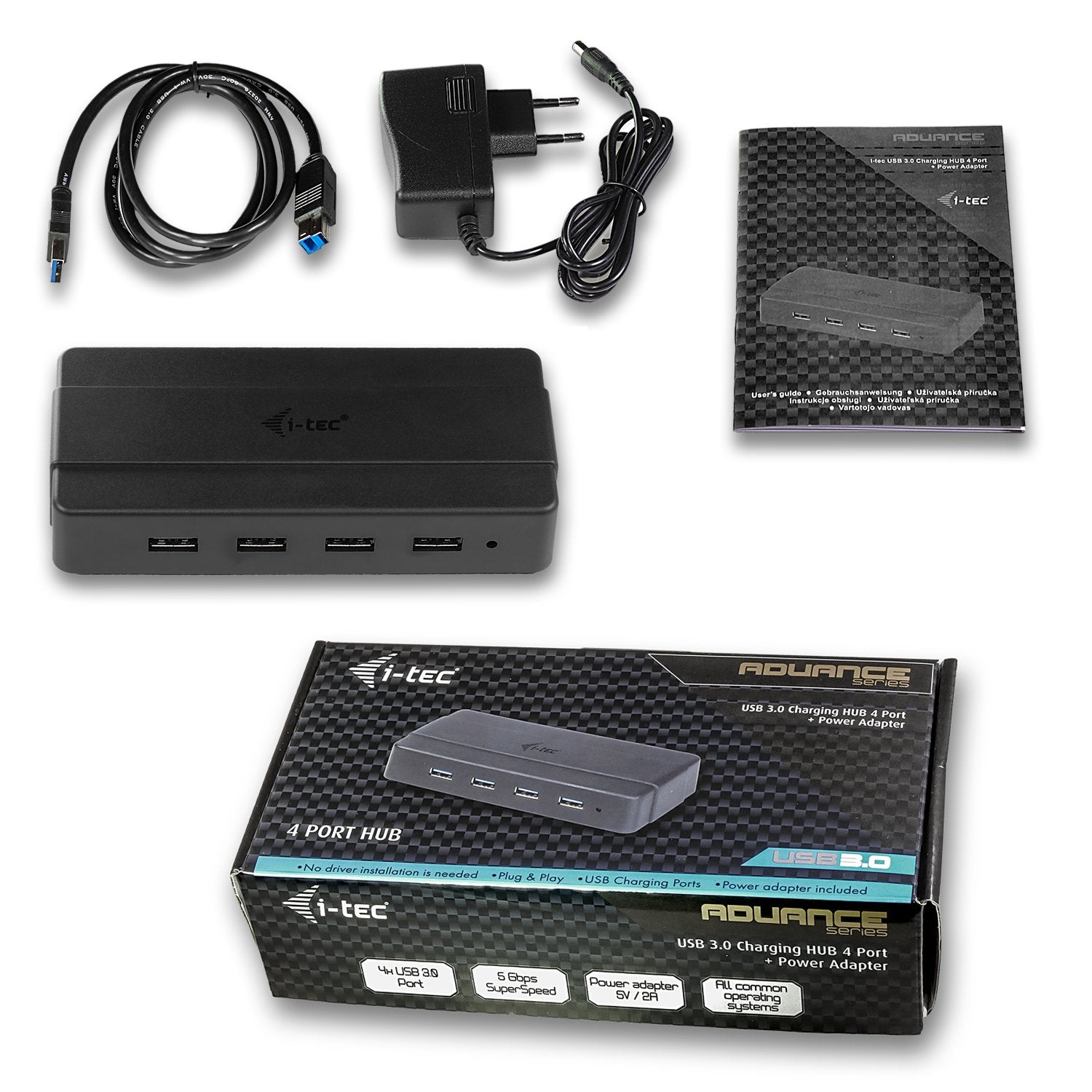 I-Tec Usb 3.0 Charging Hub 4 Port + Power Adapter