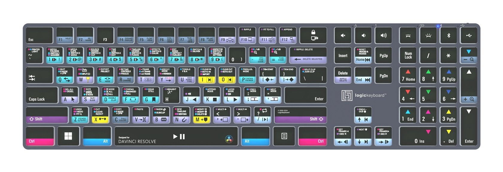 Logickeyboard Davinci Resolve Classic Titan Uk (Pc)