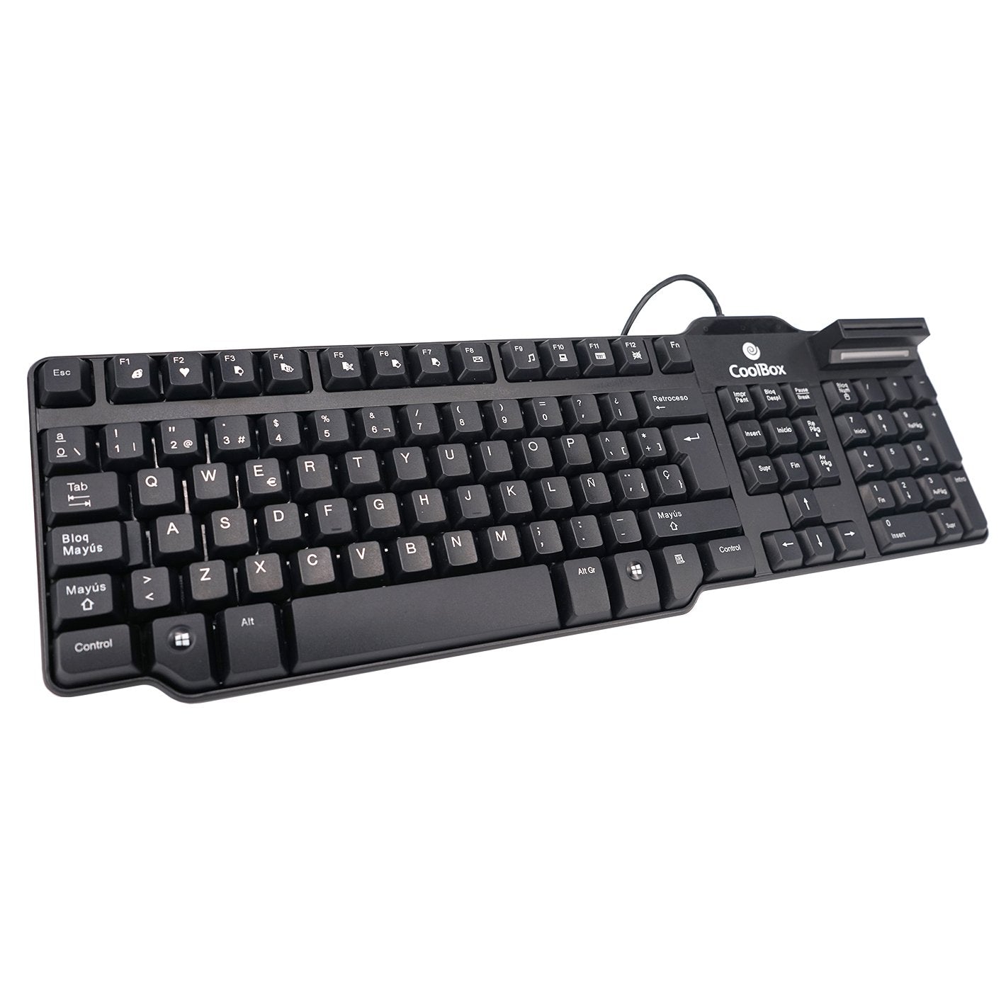 Coolbox Teclado Usb Con Lector De Dni Y Smartcard Integrado