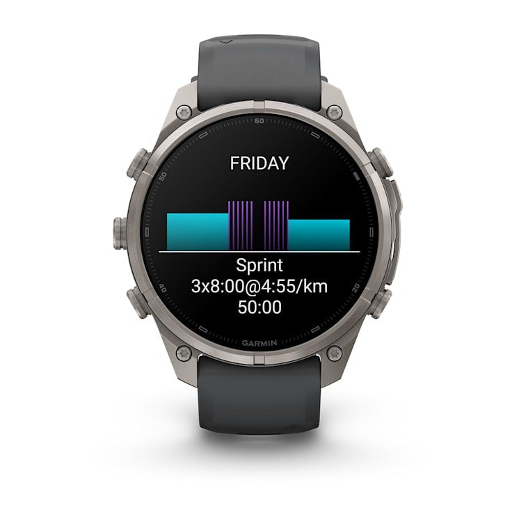 Garmin Fenix 9 Pro Bluetooth Gps 47mm Titanio Con Correa De Silicona En Gris