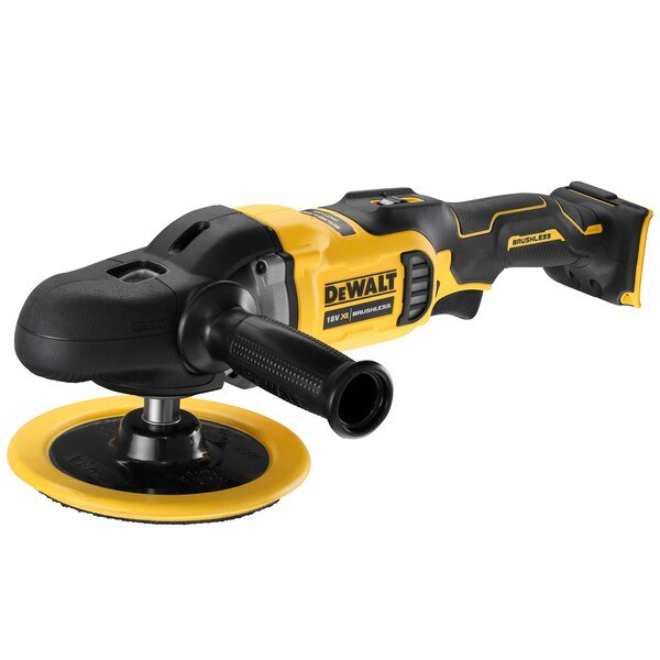 Pulidora Rotativa Inalámbrica Dewalt Dcm849n-Xj, 18 Voltios, Pulidora Amarilla/Negra, Sin Batería Ni Cargador Dcm849n-Xj
