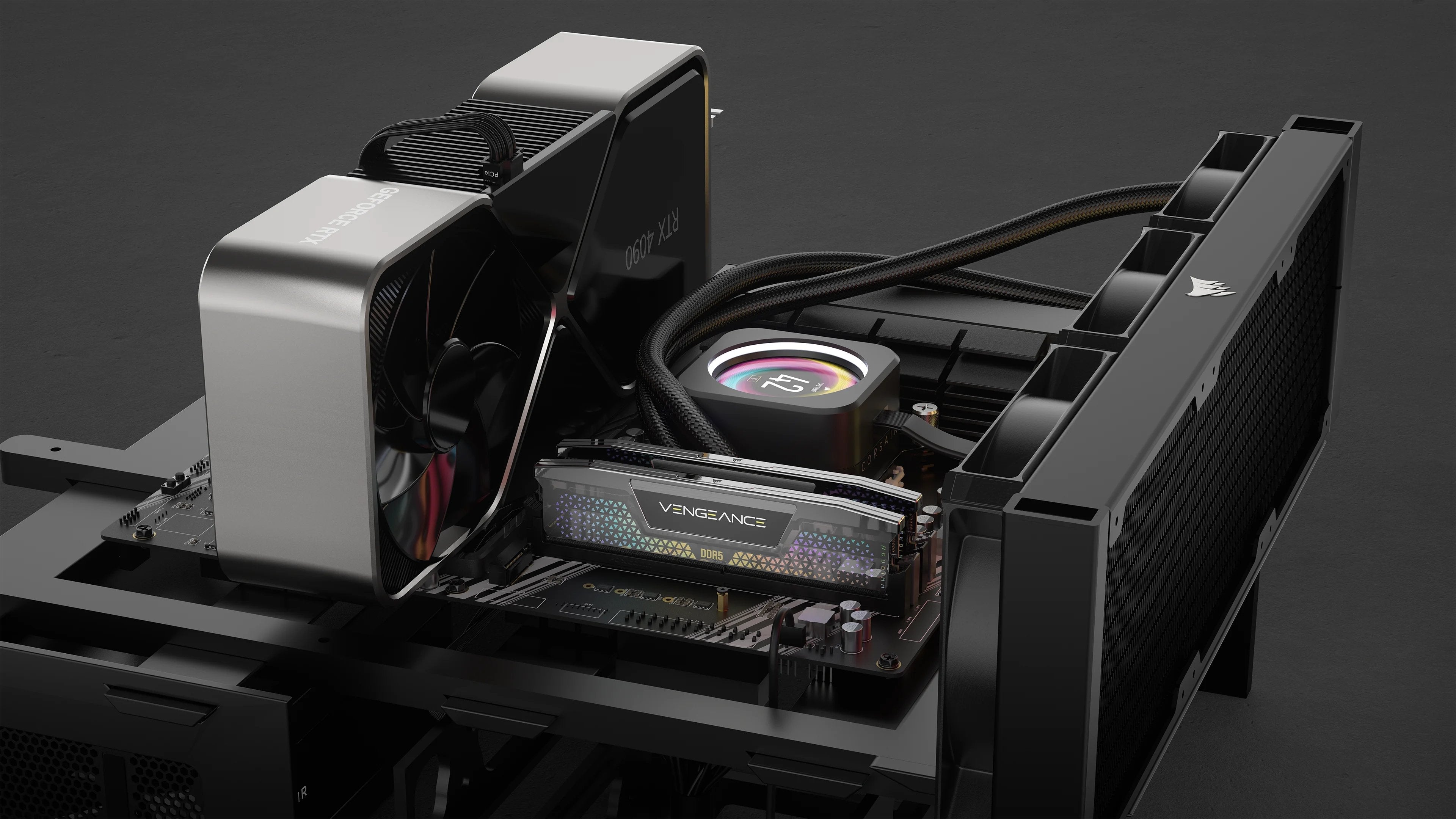 Memoria Corsair 48 Gb Ddr5-8400 2x 24 Gb  Kit Dual, Ram Plateada, Cmkc48gx5m2x8400c40, Vengeance, Intel Xmp Cmkc48gx5m2x8400c40