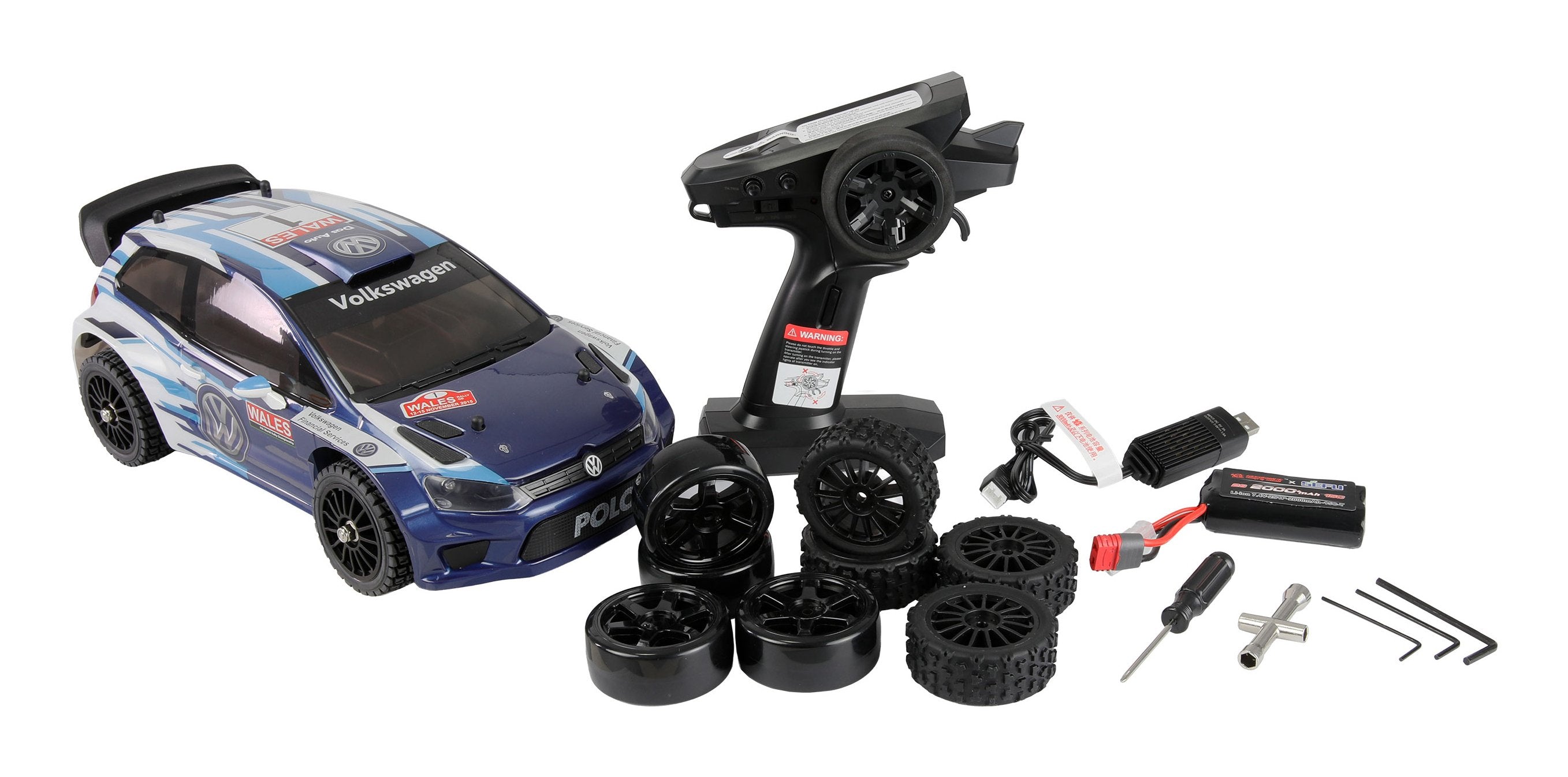 Amewi Rc Rallye Vw Polo R Wrc Hypergo 1:14 Rtr Azul