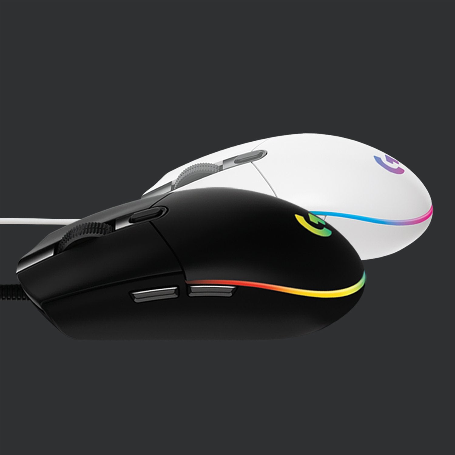Logitech G G203 Lightsync Ratón Gaming Blanco 8000 Dpi Usb 910-005797