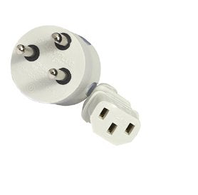 Smartplug Dk-Netkabel Gr  3,0m, Lige Apparatstik M/Jord