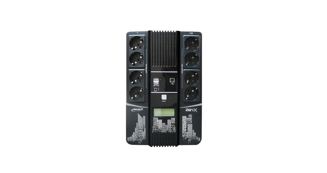 EAN 3700085619995 - Infosec Zen-X 1000 sistema de alimentación ininterrumpida (UPS) Línea interactiva 1 kVA 600 W 8 salidas A imagen 2