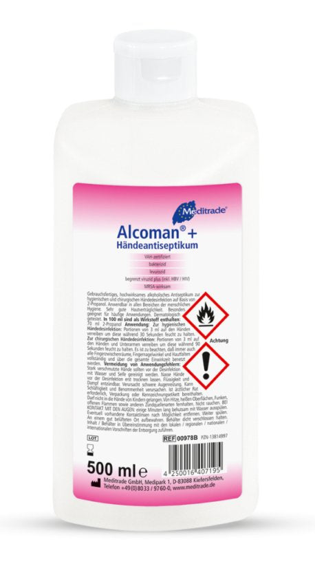 Meditrade® Alcoman® + Händedesinfektionsmittel 500 Ml