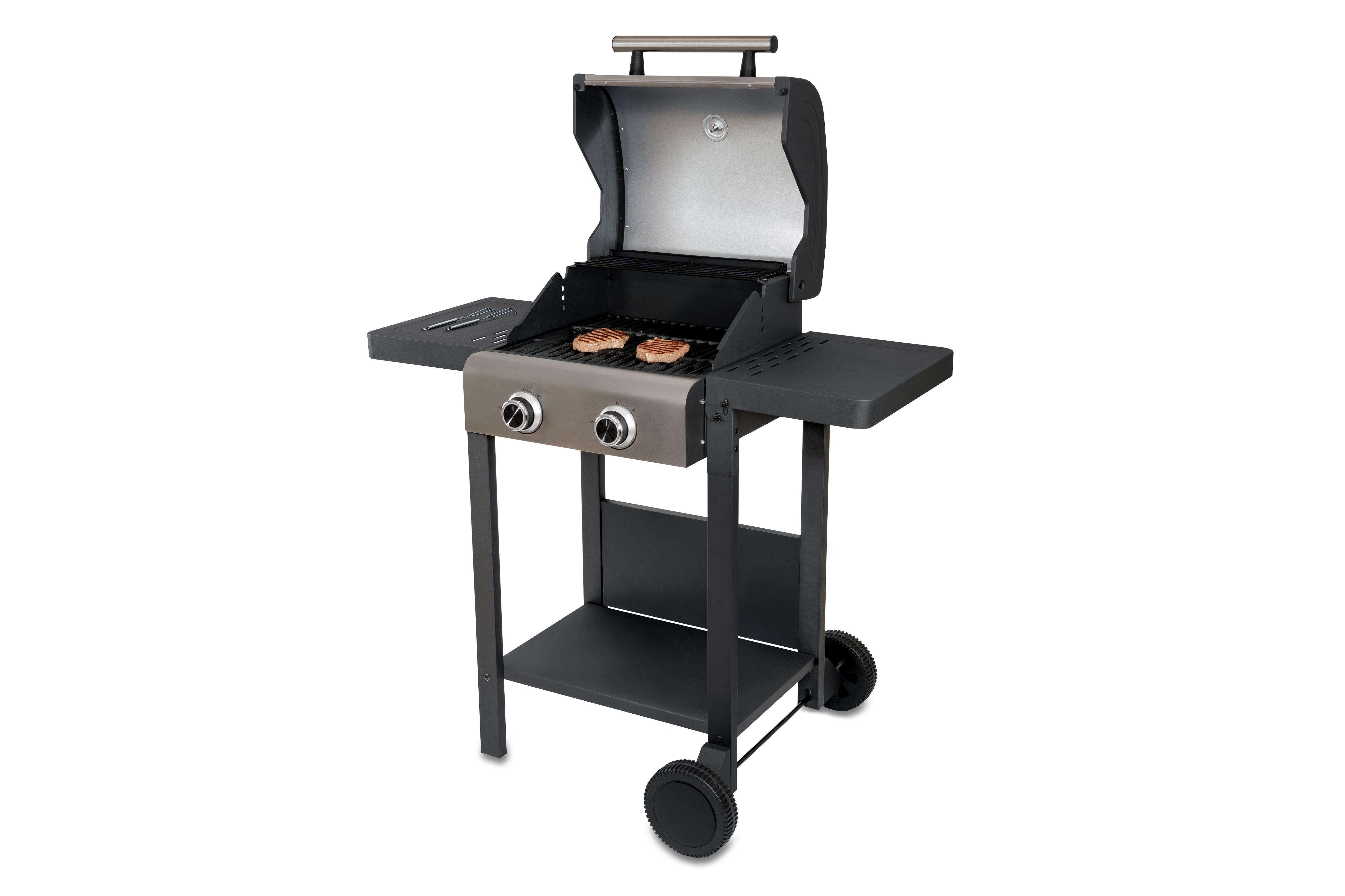 Unold Bbq Grillwagen Buddy  (Negro, 2.600 Watt) 58595