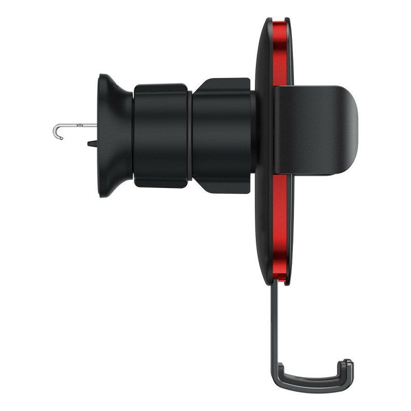 Soporte Baseus Para Coche Rejilla Metal Age Gravity Air 2 Negro Y Rojo