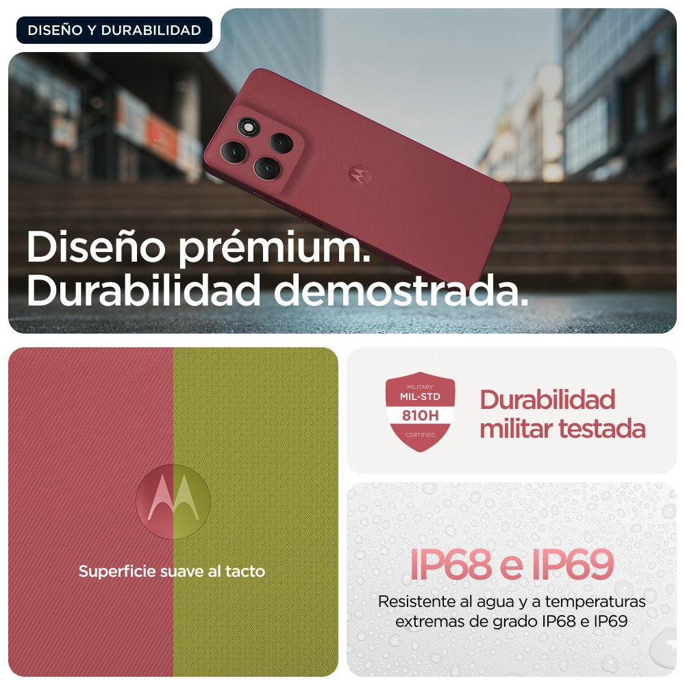 EAN 840493600123 - Motorola moto g86 power 5G 16,9 cm (6.67") SIM doble Android 15 USB Tipo C 12 GB 256 GB 6720 mAh Rosa imagen 17