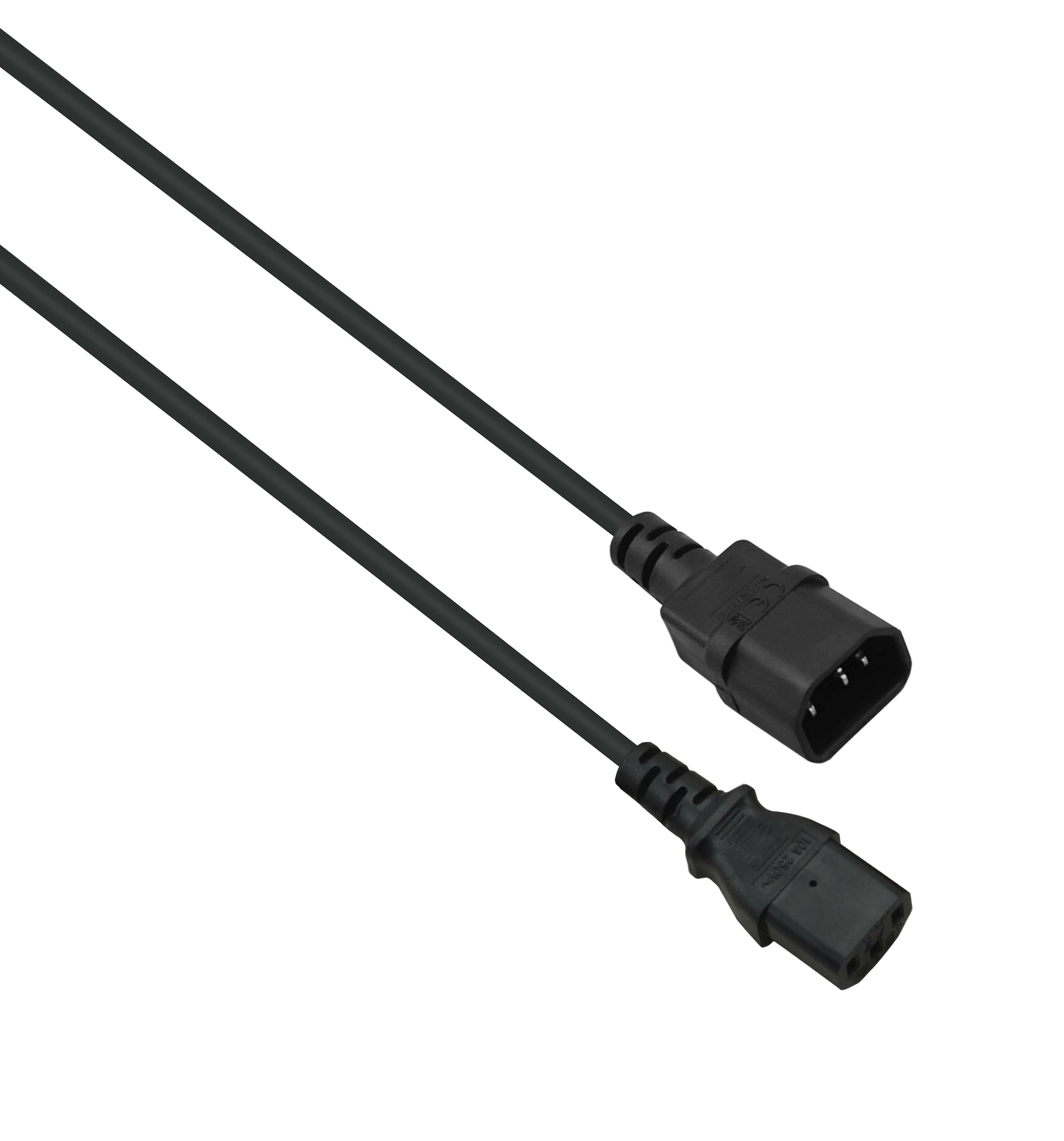 Helos Cable De Alimentacion C13 Auf C14, Negro 3,0m