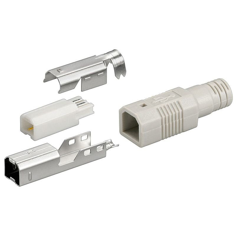 Usb B Plug For Self Soldering