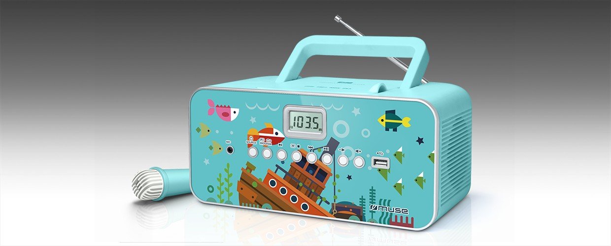 Radio Cd Muse M-29kb Portable  Mp3 Player With Usb