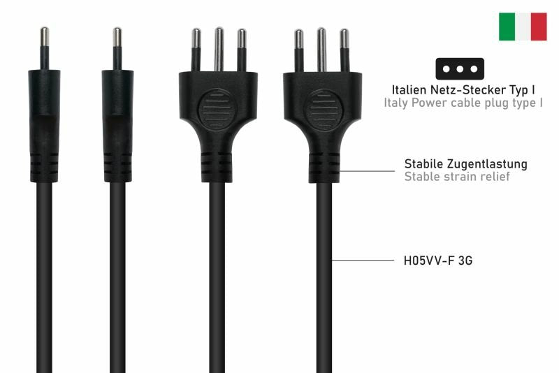 EAN 4066857000514 - Kabelmeister SK6505-S018 cable de transmisión Negro 1,8 m Enchufe tipo L IEC C5 imagen 3
