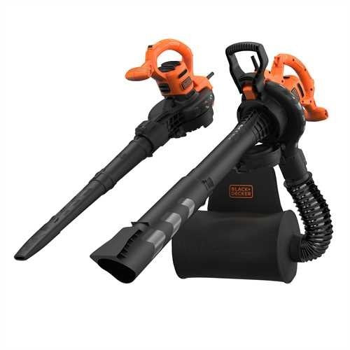 Black+Decker Beblv290 Soplador De Hoja 2900 W 390 Kmh, Aspirador/Soplador Negro/Naranja, Soplador Manual, 390 Kmh, 55 L, 16:1, Negro, Naranja, 102,5 Db
