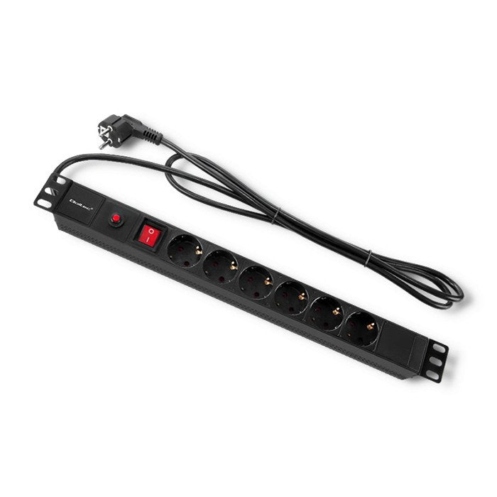 EAN 5901878539935 - Qoltec 53993 base múltiple 2 m 6 salidas AC Interior Negro imagen 1