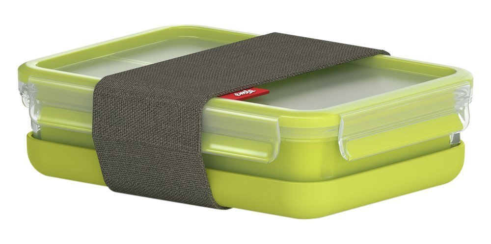 Emsa 518098 Fiambrera Táper Verde, Transparente Polipropileno (Pp), Elastómero Termoplástico (Tpe) 1,2 L 1 Pieza(S)