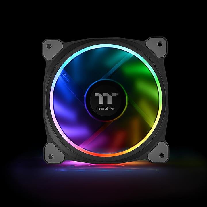 Thermaltake Riing Plus 12 Rgb Kit 3x Ventilador + 3x Lumi Cl-F076-Pl12sw-A