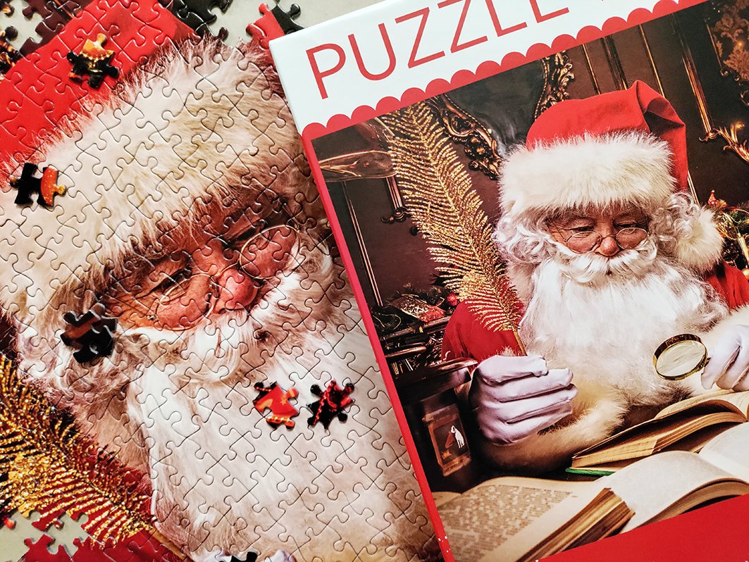 Puzzle 1000 Elementów Swiety Mikolaj W Swoim Domu