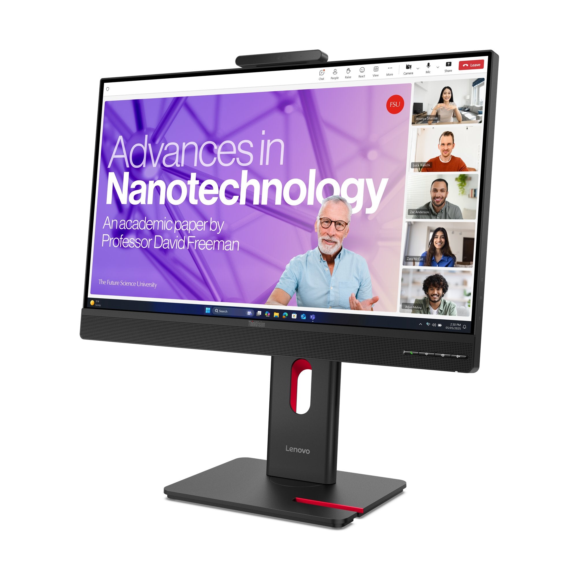 EAN 0198157434455 - Lenovo ThinkVision T27QD-4v pantalla para PC 68,6 cm (27") 2560 x 1440 Pixeles Quad HD LCD Negro imagen 4