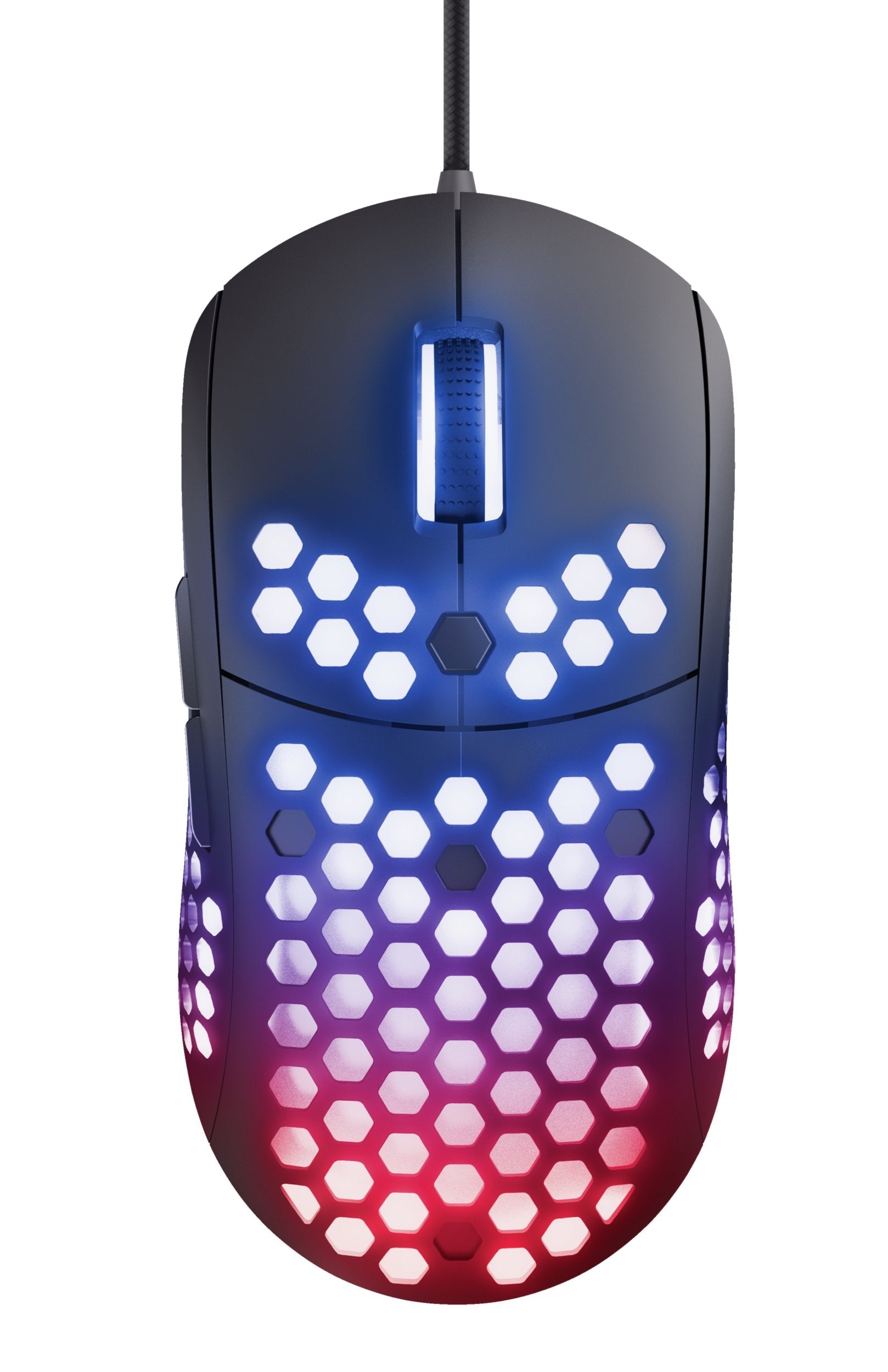 Ratón Trust Gaming Gxt 960 Graphin 200-10000 Dpi 2 Botones Para Pulgar Iluminación Rgb Carcasa Perforada Cable Trenzado Usb 1.8m
