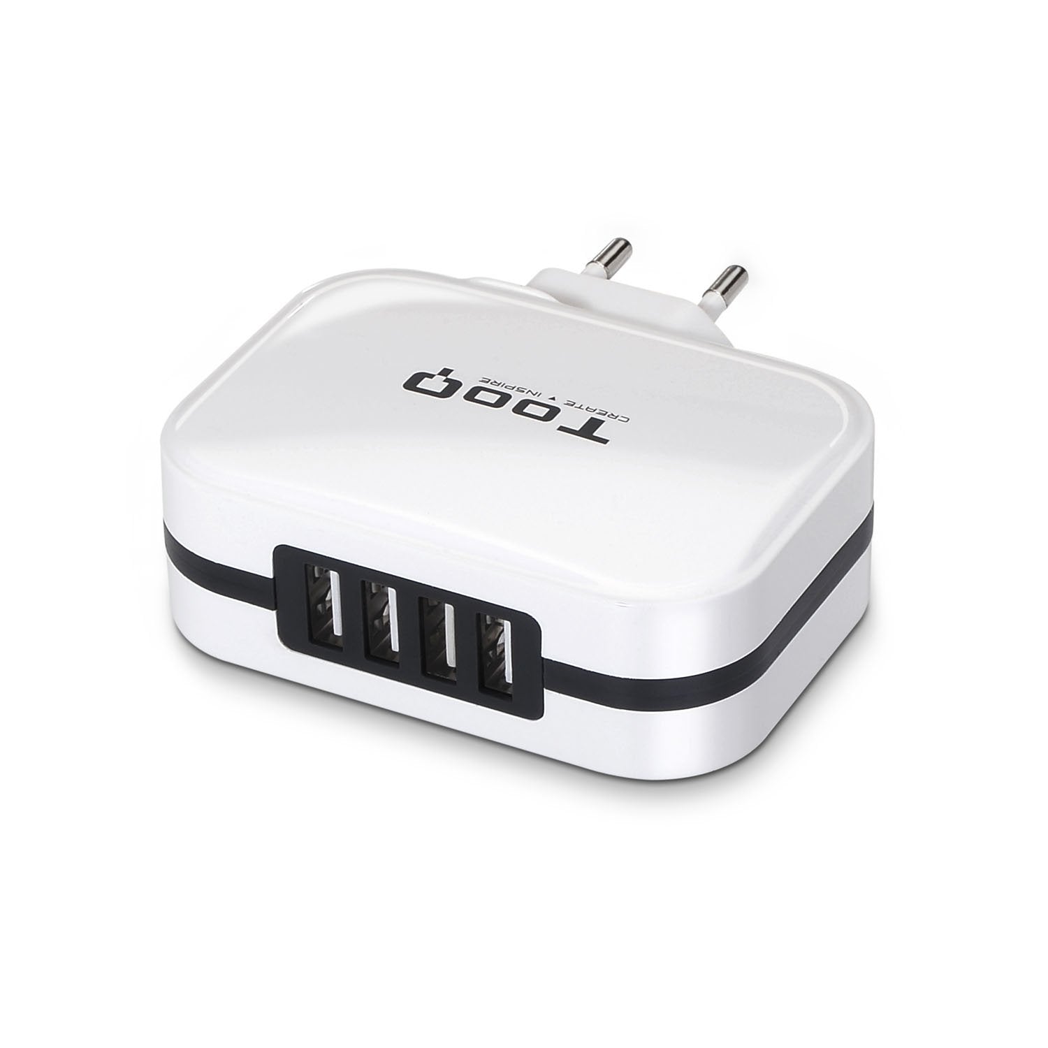 Cargador Pared Tooq Tqwc 1sc04wt Usb C + Usb A 27w Blanco