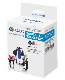 G&G Xxl-Patronen 2er Set Compatible Con Hp 304xl Bk + Color