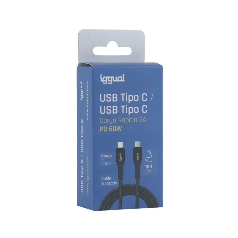 EAN 8435364319765 - iggual IGG319765 cable USB 1 m USB C Negro imagen 4