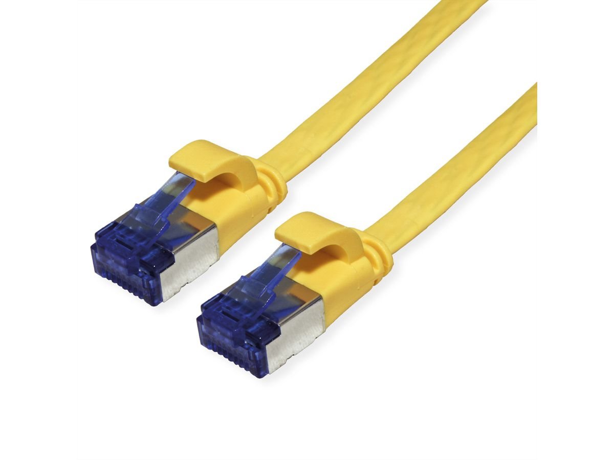 Value Cable De Red Cat.6a (Class Ea) Ftp, Extra-Flach, Gelb, 5 M