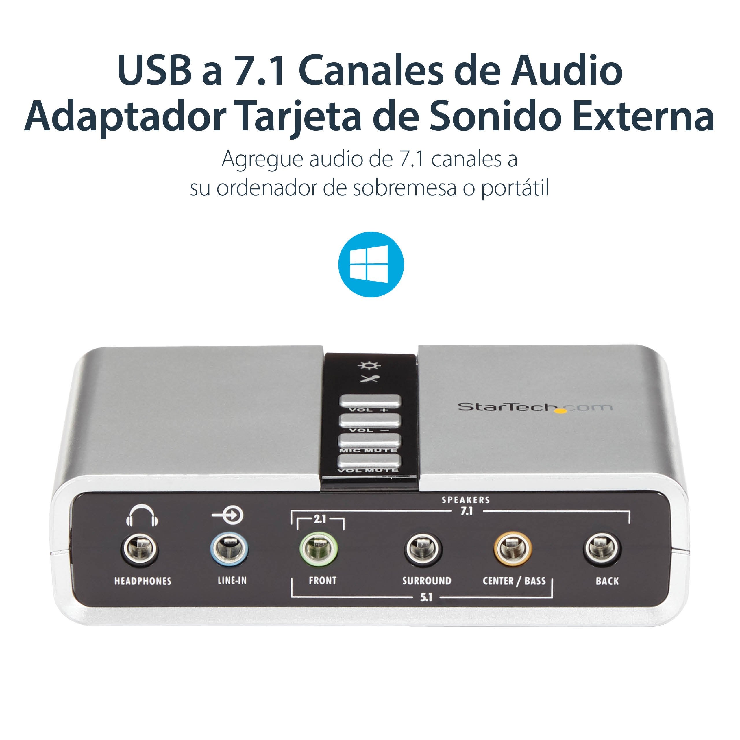 EAN 0065030835466 - StarTech.com ICUSBAUDIO7D tarjeta de audio 7.1 canales imagen 11