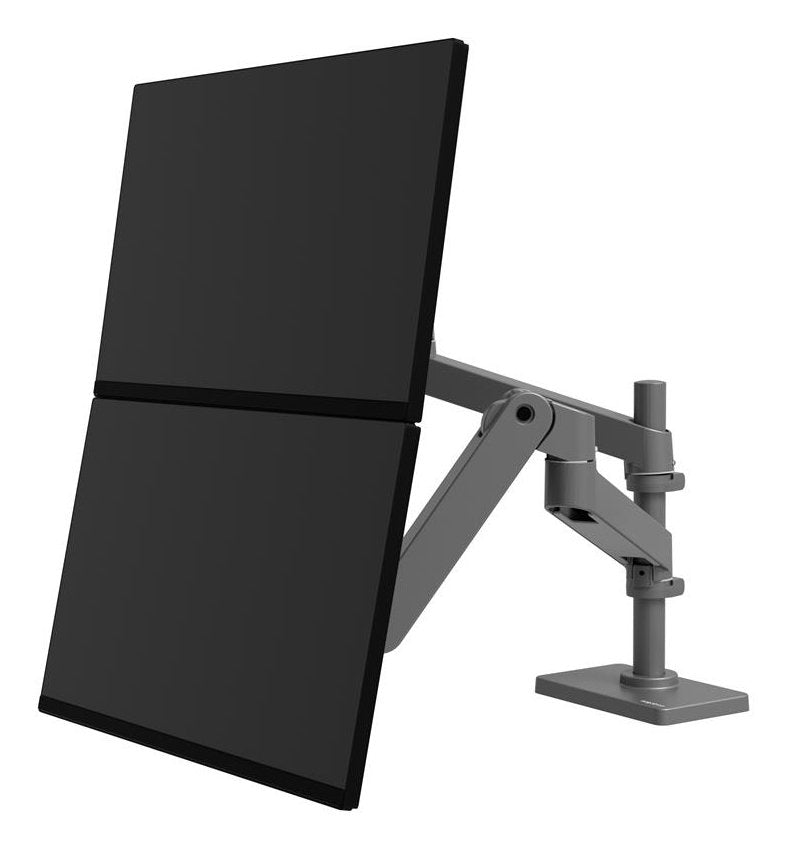 Ergotron Lx Pro - Kit De Fijación (Doppelarm) - Para 2 Lcd-Displays - Lochplatte-Montaje - Aluminium - Gris Oscuro - Tamaño De Pantalla: Hasta 61 Cm (Hasta 24 Pulgadas)