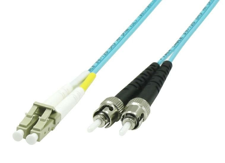Fiber Patch Cable -  Lc/Upc-St/Upc 0.5m Om3 Mm