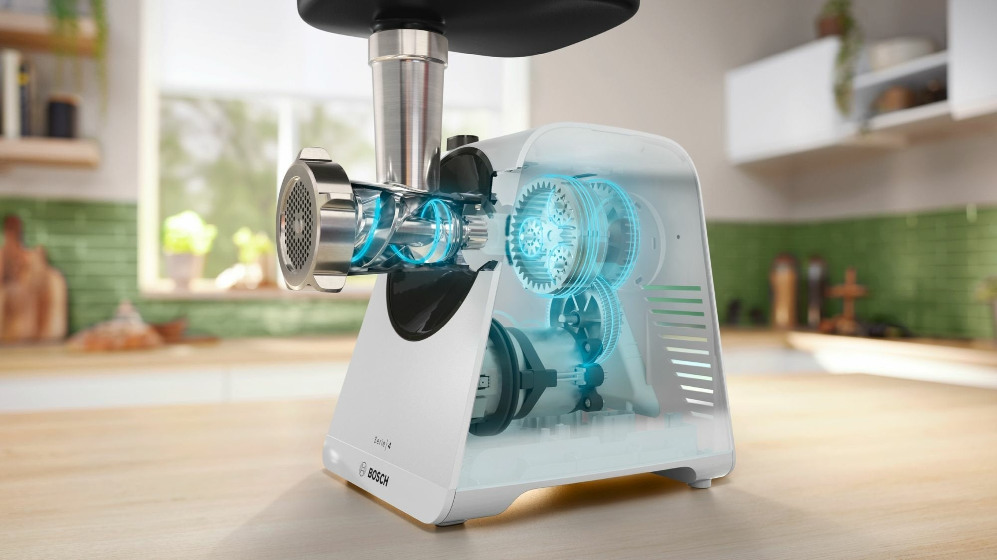 Picadora Bosch Mfws420w Meat Mincer, Power 1900 W, White