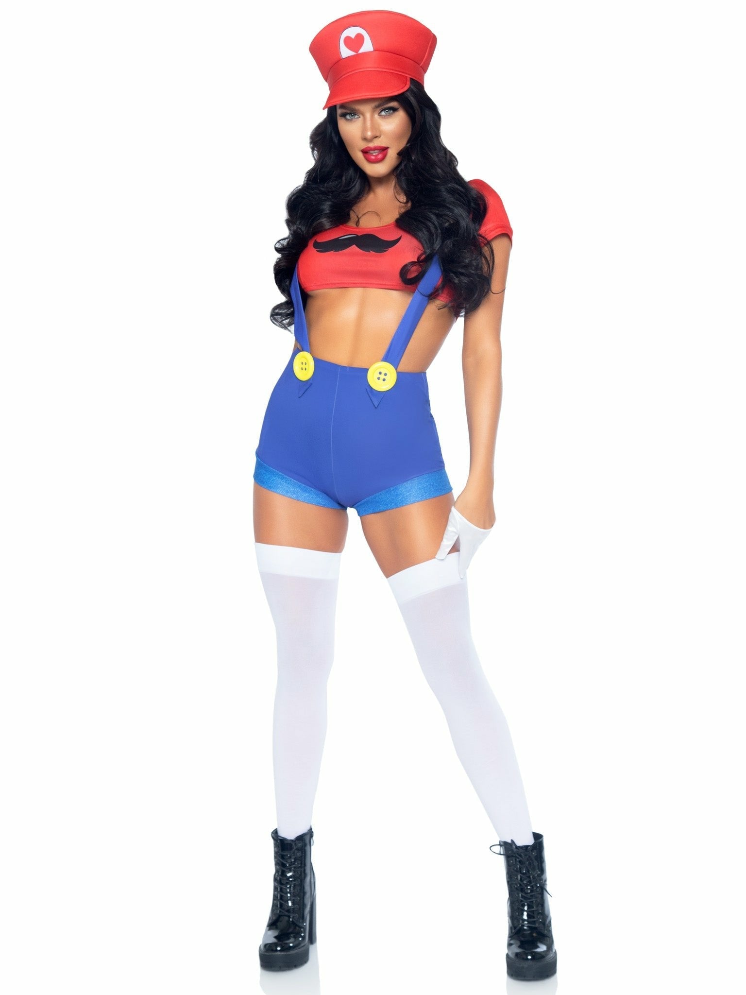 Leg Avenue - Disfraz Sexy Mario Bros Rojo/Azul M