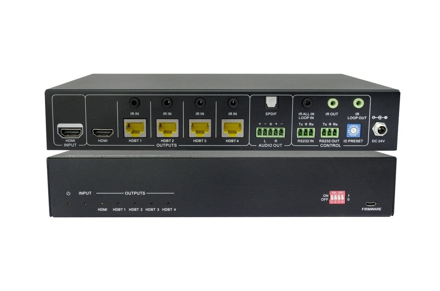 EAN 5704174960546 - Vivolink VLHDBSP1X4V2 divisor de video HDMI 4x RJ-45 imagen 1