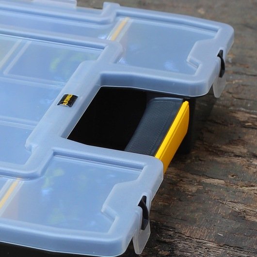 Caja De Herramientas Stanley 1-97-483 Pieza Pequeña Y  Caja Para Piezas Pequeñas Nylon Negro, Transparente, Amarillo Negro/Amarillo, Caja Para Piezas Pequeñas, Nylon, Negro, Transparente, Amarillo, 67 Mm, 375 Mm, 292 Mm