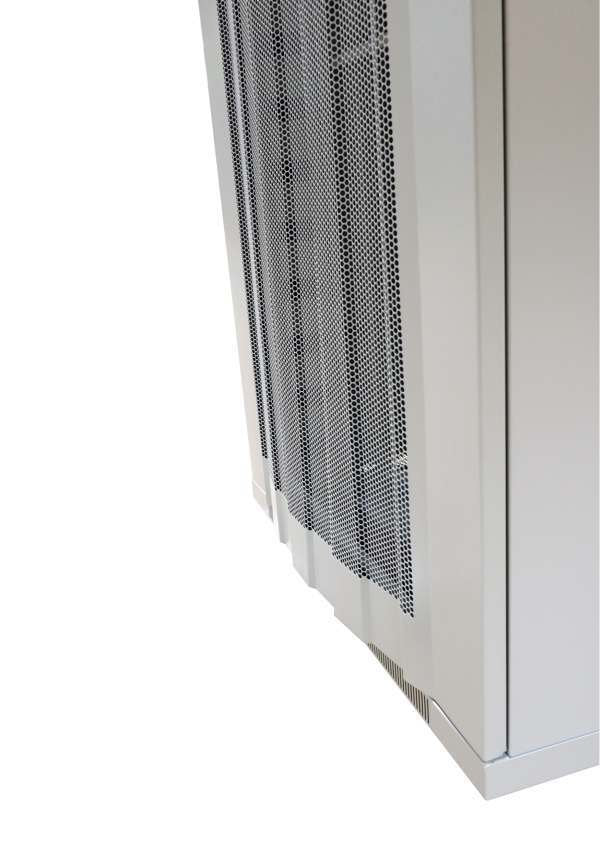 Allnet 19\"Schrank, 22he, B800/T1200mm, Perforierte Blechtüren, Lichtgris, Snb-Serie,