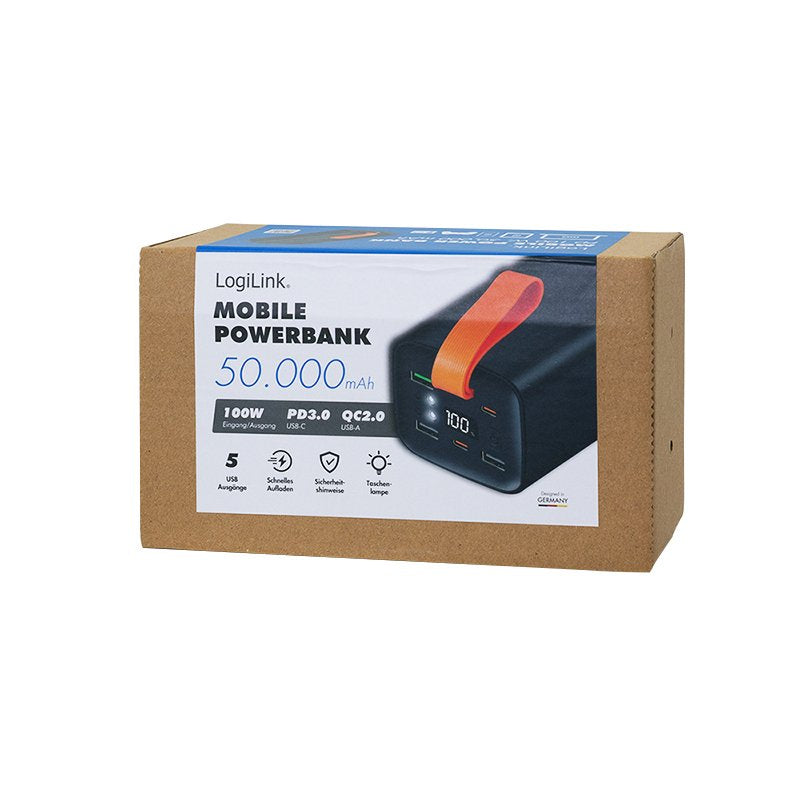 EAN 4052792076318 - LogiLink PA0351 batería externa Polímero de litio 50000 mAh Negro imagen 5